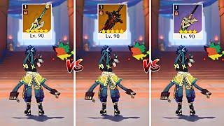 Mountain King vs WGS!! Best Weapon for C0 Kinich Genshin Impact