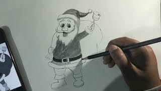 How to sketch Santa Claus  | Christmas Day  | Dinesh Rai Arts