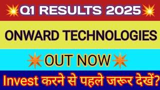 Onward Technologies Q1 Results  Onward Technologies Results  Onward Technologies Share Latest News