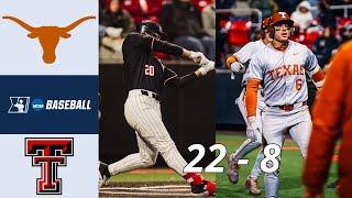 Texas Longhorns vs Texas Tech (Game 1) | 2024 College Baseball Highlights