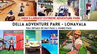 Della Adventure Park, Lonavala || Della Resort || Details about DAY PASS & JUMBO PASS ||