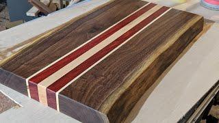 Massive Live Edge Cutting Board Build