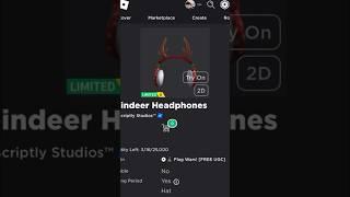 ( Limited UGC Item ) How to get Reindeer Headphones ROBLOX ( 2023 ) DeanOfficial YT