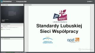 WEBINARIUM: Trzeci sektor wystandaryzowany, czyli między spontanicznością o profesjonalizacją