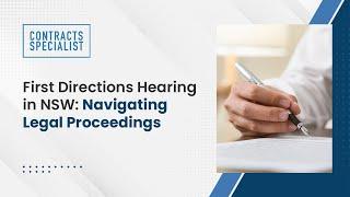 First Directions Hearing in NSW: Navigating Legal Proceedings