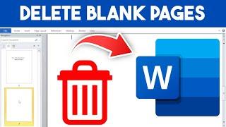 How to Delete Blank Page in Word | How to Delete Page in Word