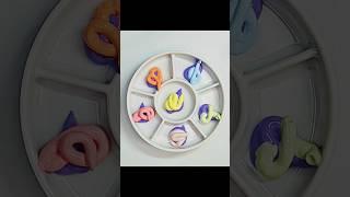 How to mix the acrylic paint with purple and some pastel colors #trending #reels #art #satisfying