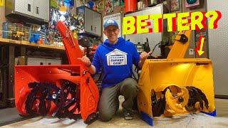 ARIENS PROFESSIONAL 32 vs CUB CADET 3X 30 HD SNOWBLOWER - SUBSCRIBER CHALLENGE (Throwing Test)