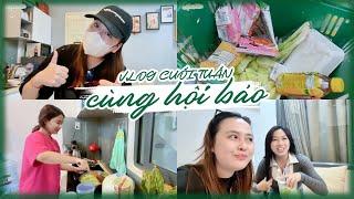 Vlog cuối tuần cùng hội chị em báo !!!!!!! Đi chợ, nấu ăn chill chill