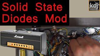 How to swap out a Tube Rectifier for Solid State Diodes in a Guitar Amp (JTM45 to Plexi conversion)