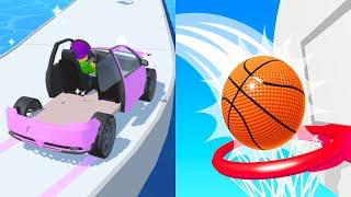 Satisfying Mobile Games ALL LEVELS Viral Tiktok Games Bounce Dunk VS Assemble Run 3D