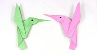 Easy Origami Hummingbird - How to Make Paper Hummingbird