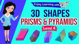 Prisms and Pyramids | Grade 3 & 4 Math | TutWay