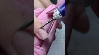 Железобетонное укрепление ногтей самое крепкое покрытие #укреплениеногтей #укреплениегелем #маникюр