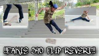 !!FAKIE 540 FLIP REVERT!! (ESTEBAN CROSS)