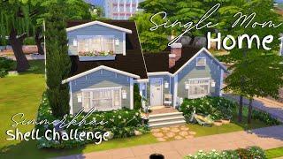 Single Mom Home: Simmerkhai's Shell Challenge ‍ // The Sims 4: Speed Build