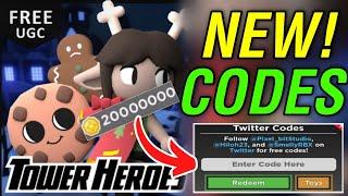 *NEW* XMAS UPDATE CODES FOR TOWER HEROES IN 2023! ROBLOX TOWER HEROES CODES