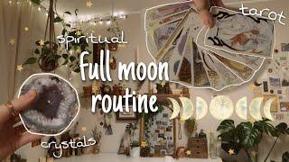 spiritual full moon routine  (moon water, cleansing, energies)