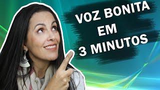  SUA VOZ BONITA EM 3 MINUTOS -  Como Cantar  by Gláucia Quites