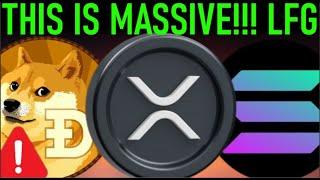 XRP LTC DOGE SOL HUGE BULLISH NEWS