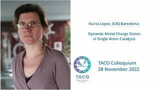 Nuria Lopez: Dynamic Metal Charge States in Single Atom Catalysis