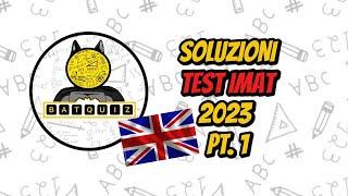 SOLUZIONI TEST IMAT 2023 PT. 1