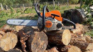 Реальний ТЕСТ бензопили STIHL MS180‼️Пила з ланцюгом для мʼягкої породи