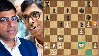 Student and Master! || Praggnanandhaa vs Anand || WR ChessMasters Cup(2024)