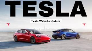 Tesla Website Update