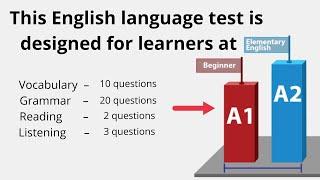 A1/A2 English level Test - Are you confident in your A2 English level? - Take This A1/A2 Test!