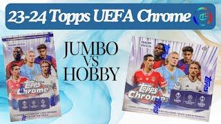 Hobby vs Jumbo!  Comparing the 23/24 Topps Chrome UEFA releases!