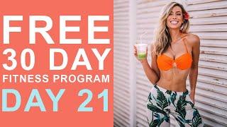 Day 21 | Free 30 Day Fitness Challenge | HIIT Fat Burn - Legs & Glutes