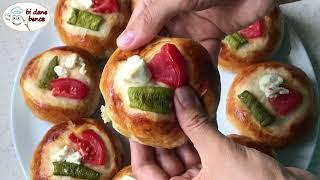 Demedi Deme, Bence Bi Dene  | Pastaneden Çıkmış Gibi Pizza Poğaça Nasıl Yapılır? 