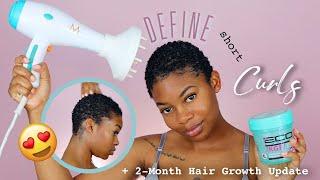 Wash n’ Go Routine on SHORT Curls/Coils + 2-Month Hair Growth Update