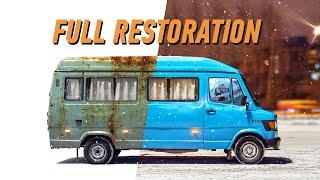 Restoration of a rusty 30-year-old MERCEDES T1 bus / Part 1