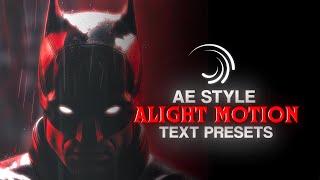 AE like Text in Alight Motion + Preset! ️