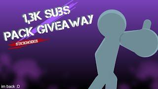 1,3k subs pack + project giveaway | sticknodes pack