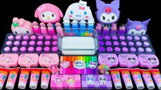 SANRIO SLIME  30 Minutes Relaxing Slime Video, Mixing with Makeup Eyeshadow | Tana Slime ASMR