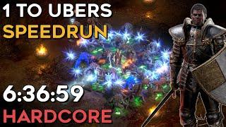 1 TO UBERS HARDCORE PALADIN SPEEDRUN | ALL 7 CLASSES COMPLETE! | 6:36:59 IGT | DIABLO 2 RESURRECTED