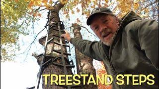Treestand Steps and BIG BUCKS on Trail Cam