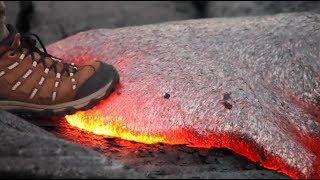 世界上最失败的火山，喷出1200度的岩浆，还被人踩，太没面子了