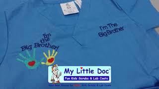 Kids Scrubs with Big Brother Embroidery Design