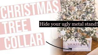 HIDE YOUR UGLY CHRISTMAS TREE METAL STAND - Christmas Tree Collar Box Farmhouse Boho Style Decor
