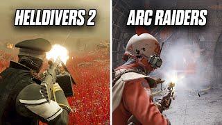 Helldivers 2 VS Arc Raiders Comparison & Animations