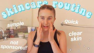 My SKINCARE ROUTINE For CLEAR SKIN 2020 | Reduce Acne Fast! *simple & easy