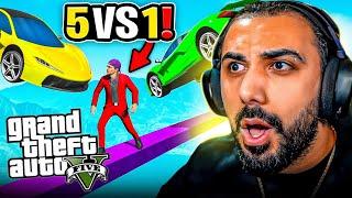 TÜM EKİP ÜZERİME OYNADI! İNSAN VS ARABALAR! | GTA 5 PLAYLIST | Barış can