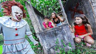 We agree to play hide and seek with the clown…