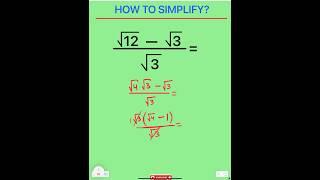 HOW TO SIMPLIFY #maths #education #explore #youtubeshorts #shortvideo #shorts