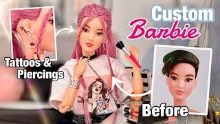 Custom Barbie Doll! Giving this Doll a Completely NEW Look - Makeover Transformation