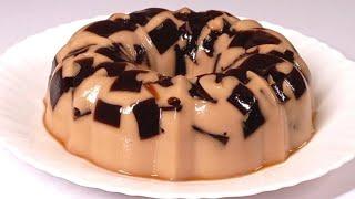 Unique Dessert- Cappuccino Jelly Pudding . So Fragrent & Dalicious.